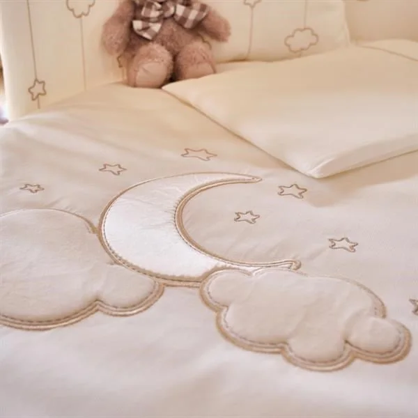 Baby Bedding Set of 8 Luna Elegant Ecru 60/70 cm
