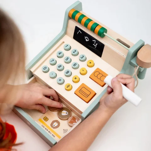 Wooden cash recister