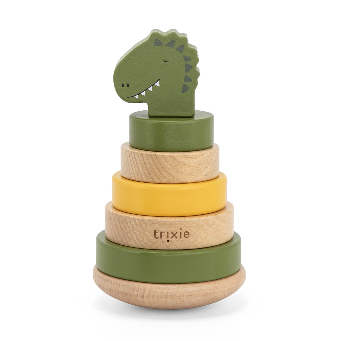 Wooden stacking Lodër - Mr. Dino