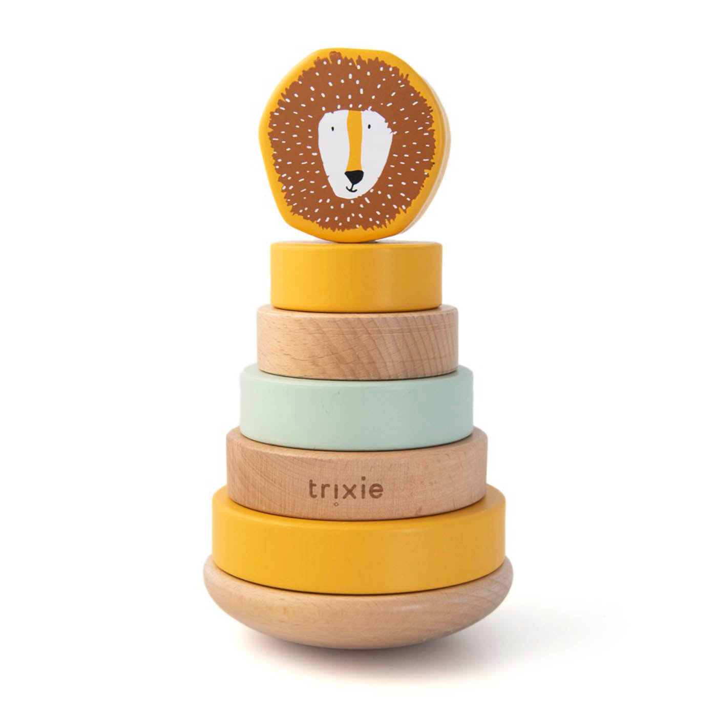 Wooden stacking Lodër - Mr. Lion