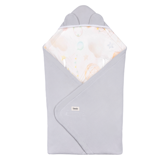Lionelo Travel Swaddle Blanket Beige Magnolia – Warming Wrap për karrocë - Image 4