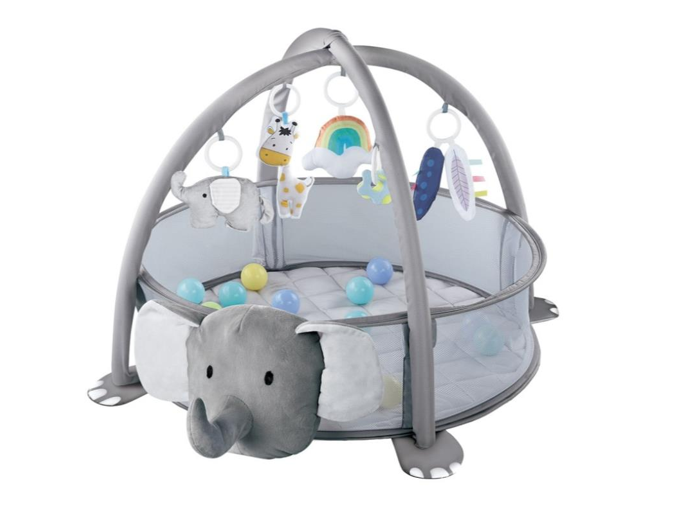 Tapet Aktiviteti 5 në 1 për Bebe – Baby Gym, Tummy Time dhe Ball Pit